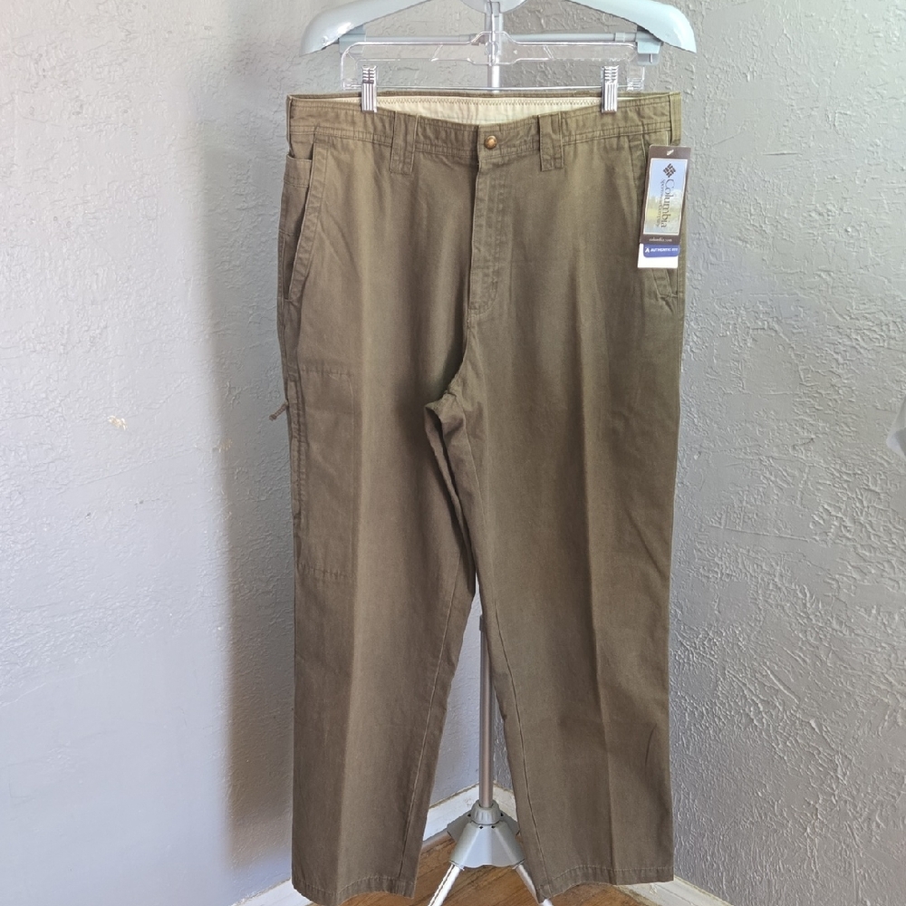 ^NWT Columbia Men's GPS Pants Chinos Color Peatmoss Outdoors Sportwear
